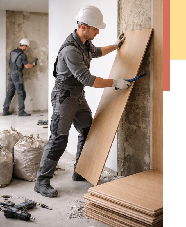 Демонтаж стеновых панелей в Добрянке от 3536 руб. за м² быстро и недорого | ОТДЕЛОЧНИК-Дбр