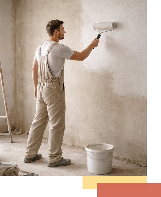 Грунтовка стен под отделку в Добрянке профессиональным раствором