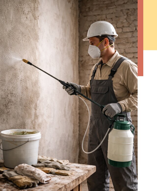 Антисептическая обработка стен в Добрянке от 1212 руб. — быстро и недорого | ОТДЕЛОЧНИК-Дбр