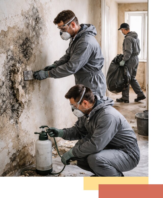 Удаление плесени со стен профессионально в Добрянке