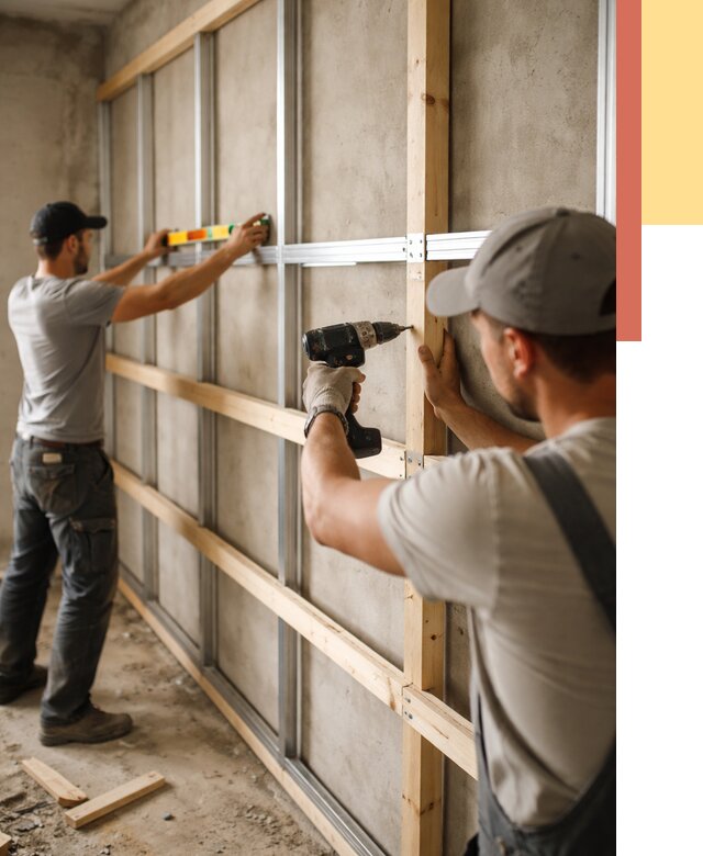 Устройство обрешетки под панели в Добрянке от 2121 руб. — монтаж под ключ | ОТДЕЛОЧНИК-Дбр