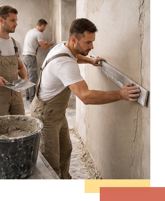 Штукатурка стен без маяков в Добрянке быстро и качественно