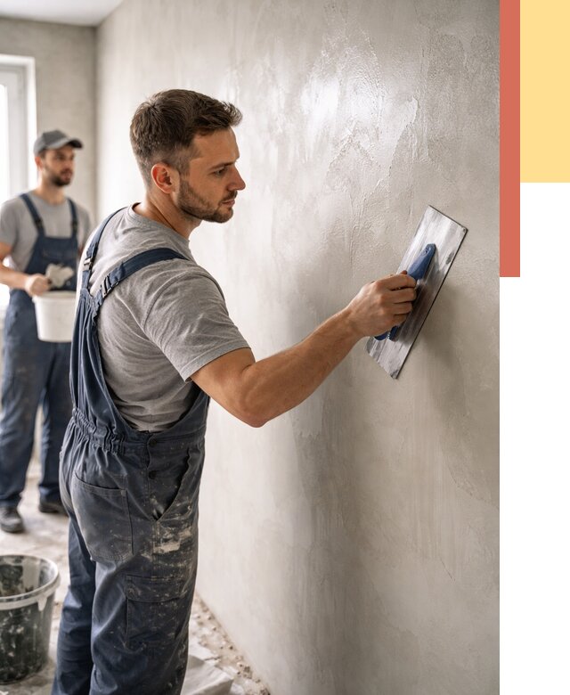 Глянцевание штукатурки стен в Добрянке от 7577 руб. — услуги и затирка | ОТДЕЛОЧНИК-Дбр