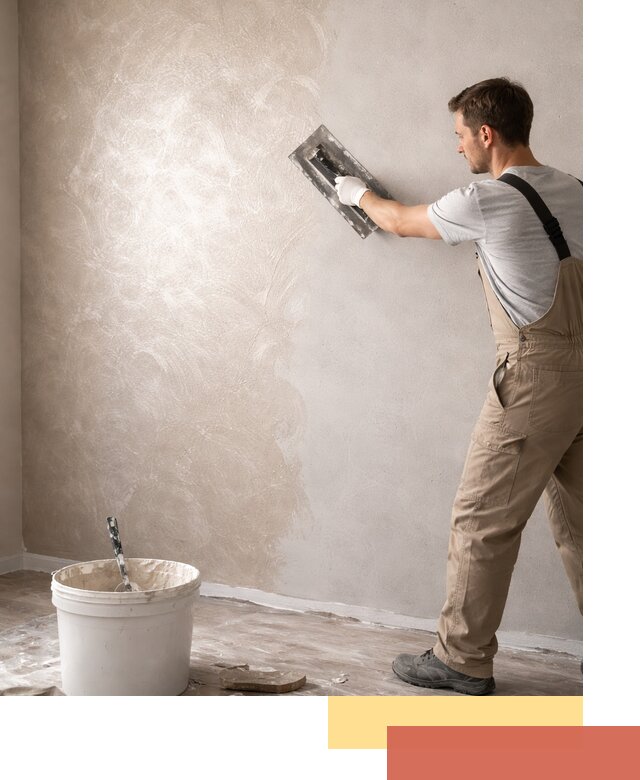 Декоративная штукатурка «Мокрый шелк» под ключ в Добрянке