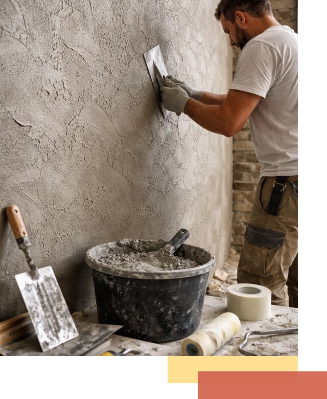 Декоративная штукатурка лофт в Добрянке — отделка стен и потолков