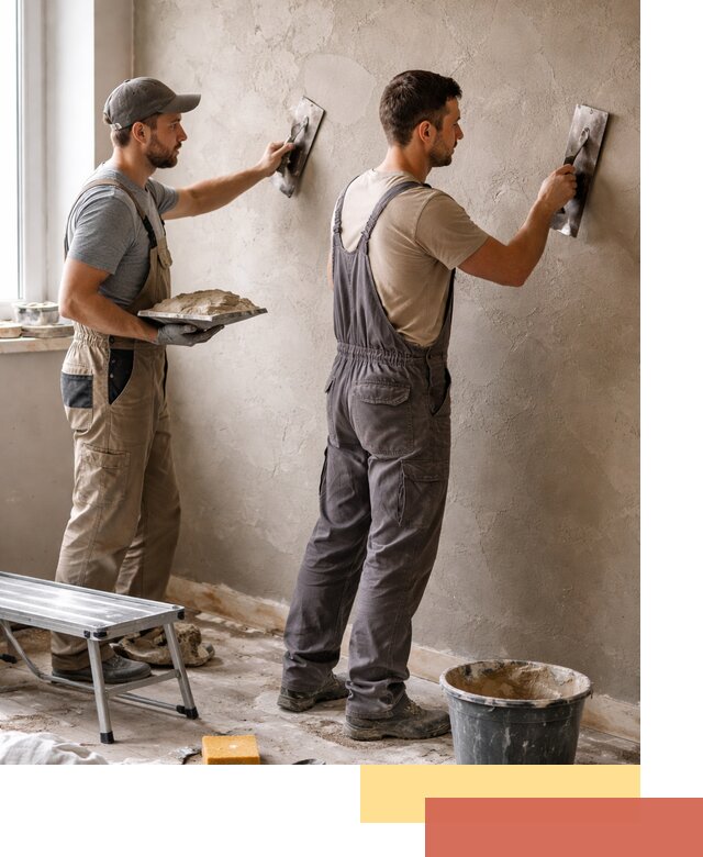 Ремонт декоративной штукатурки и восстановление фактуры в Добрянке