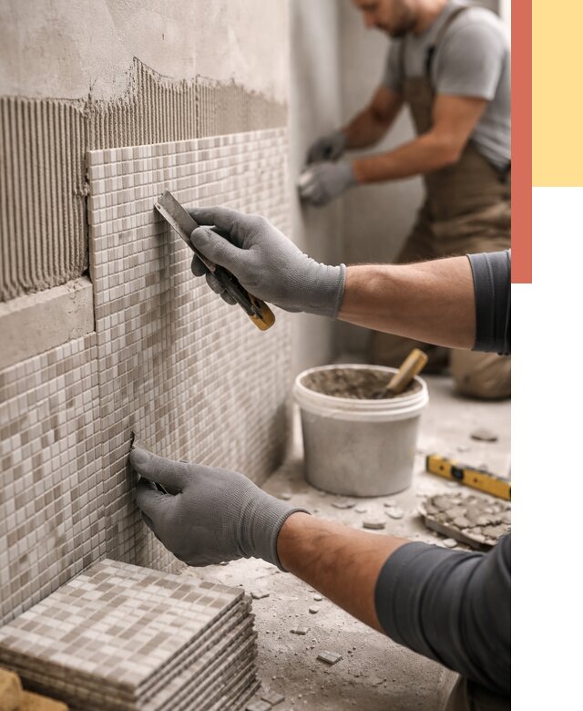 Облицовка стен мозаикой в Добрянке от 3233 руб/м2 — укладка мозаики на стены | ОТДЕЛОЧНИК-Дбр