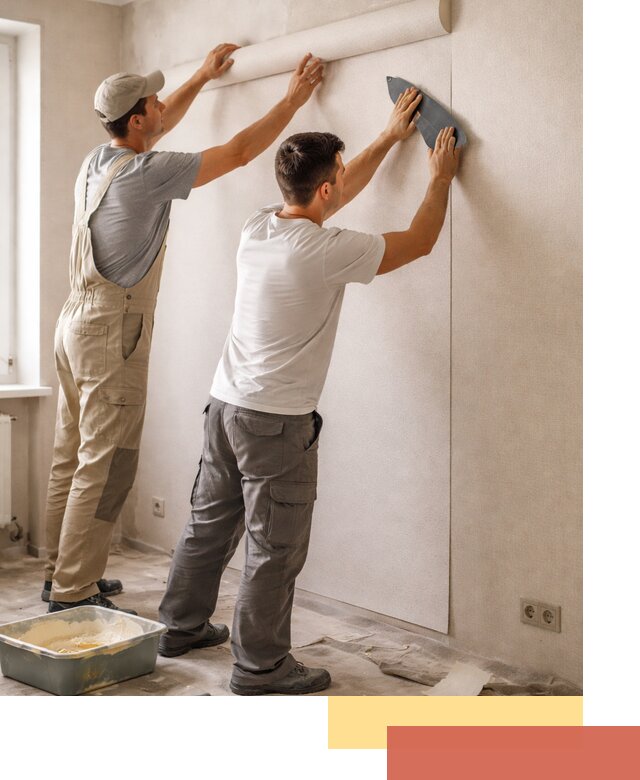 Поклейка виниловых обоев в Добрянке профессионально и качественно