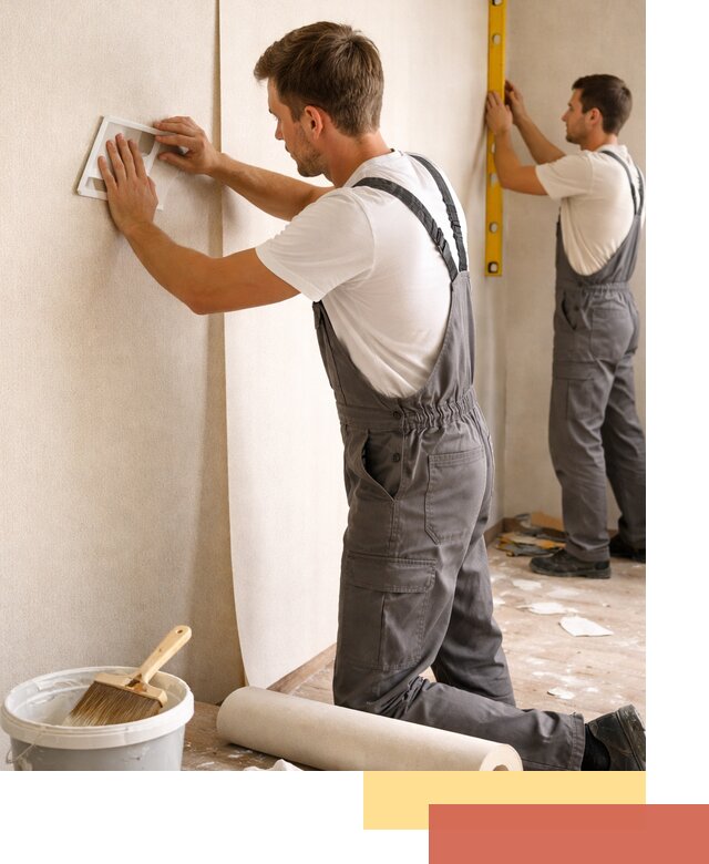 Поклейка бумажных обоев в Добрянке качественно и недорого