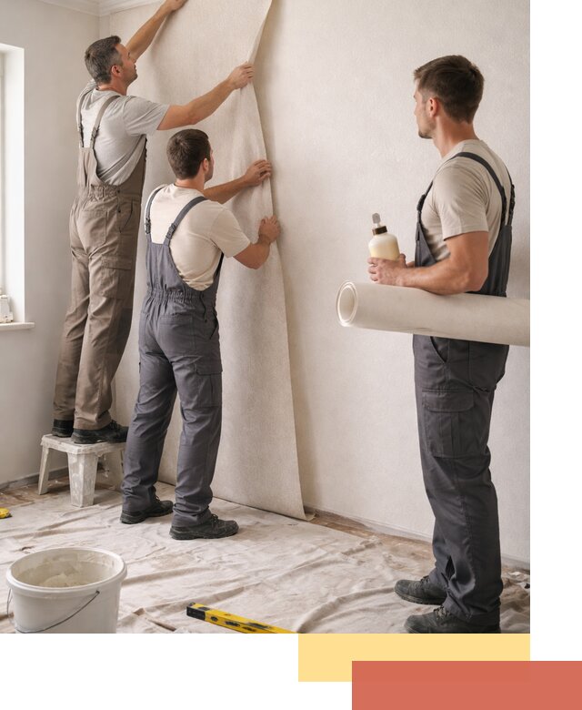 Оклейка стен обоями в Добрянке — качественно и профессионально