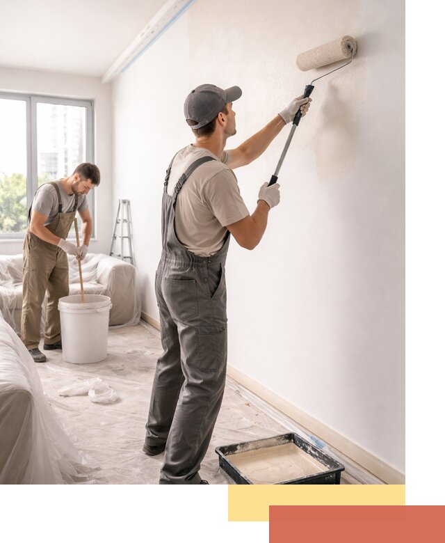 Покраска стен в офисе в Добрянке — быстрый и качественный ремонт