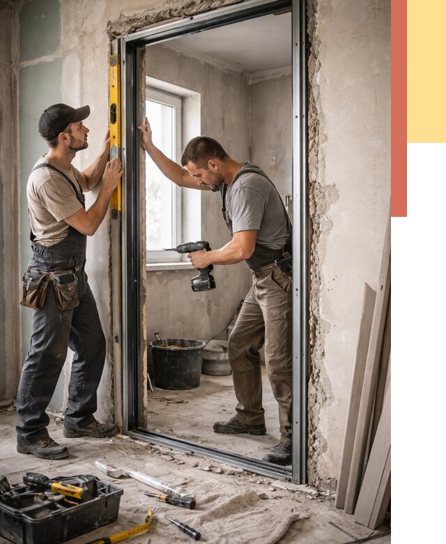 Закладка дверного проема в Добрянке от 3536 руб. — быстро и недорого | ОТДЕЛОЧНИК-Дбр