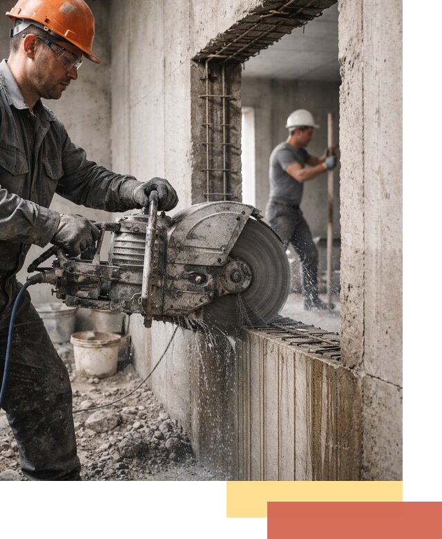 Алмазная резка проемов в Добрянке быстро и точно