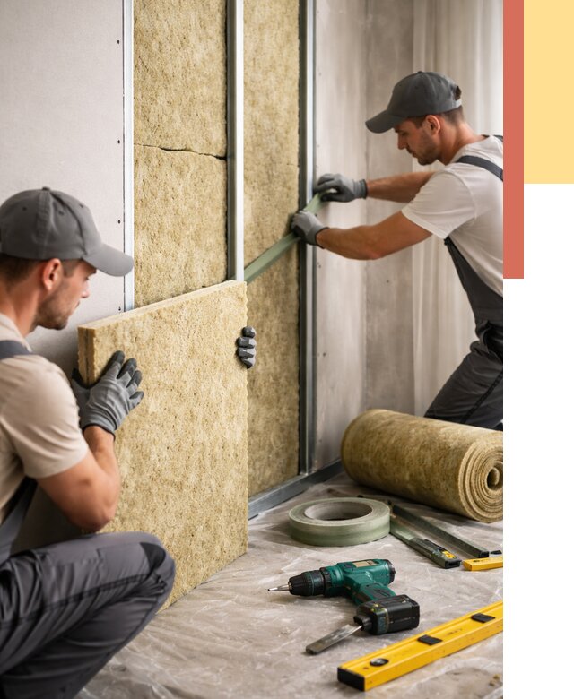 Шумоизоляция стен в Добрянке под ключ от 1869 руб. | ОТДЕЛОЧНИК-Дбр