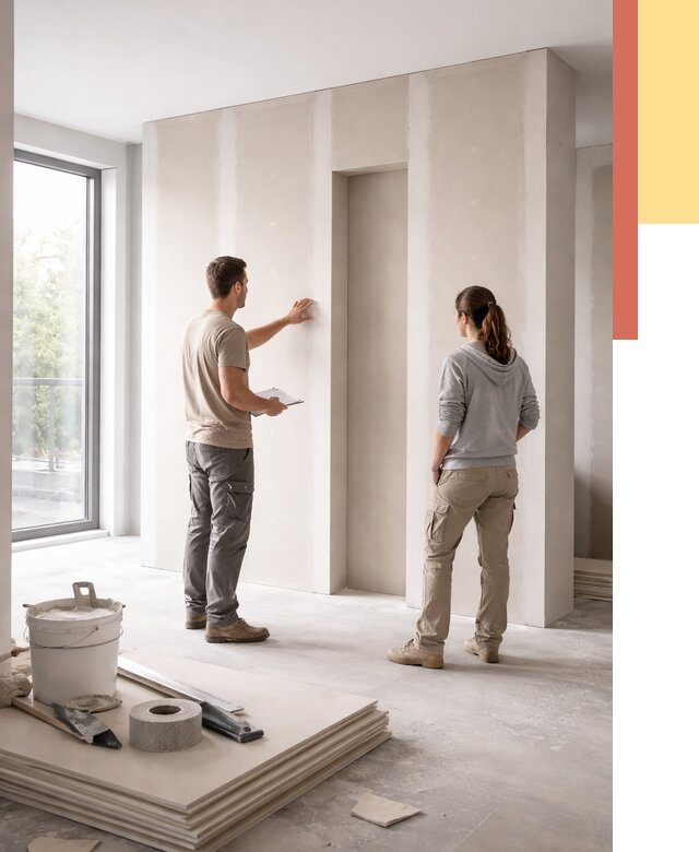 Зонирующая перегородка из гипсокартона в Добрянке от 2829 руб. под ключ | ОТДЕЛОЧНИК-Дбр