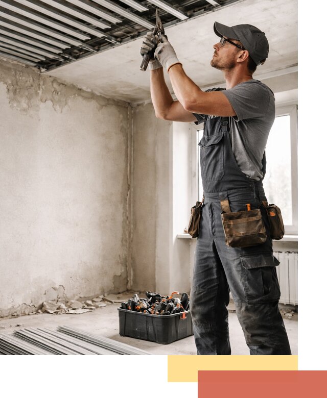 Демонтаж реечного потолка в Добрянке быстро и аккуратно