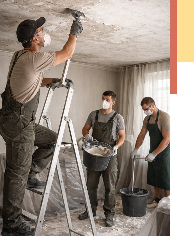 Удаление побелки с потолка в Добрянке от 2526 руб. быстро и недорого | ОТДЕЛОЧНИК-Дбр