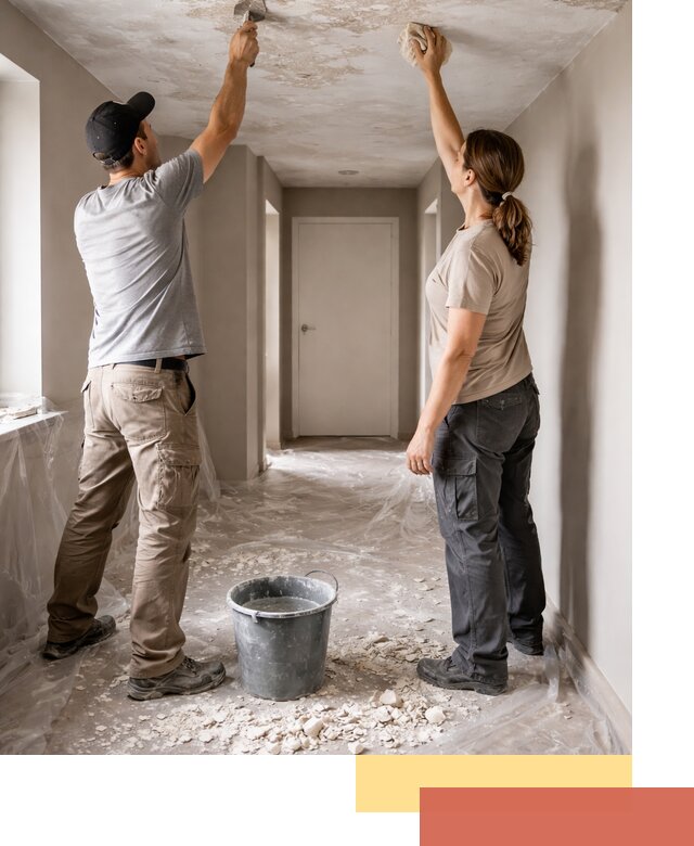 Удаление побелки с потолка в Добрянке — быстро и аккуратно