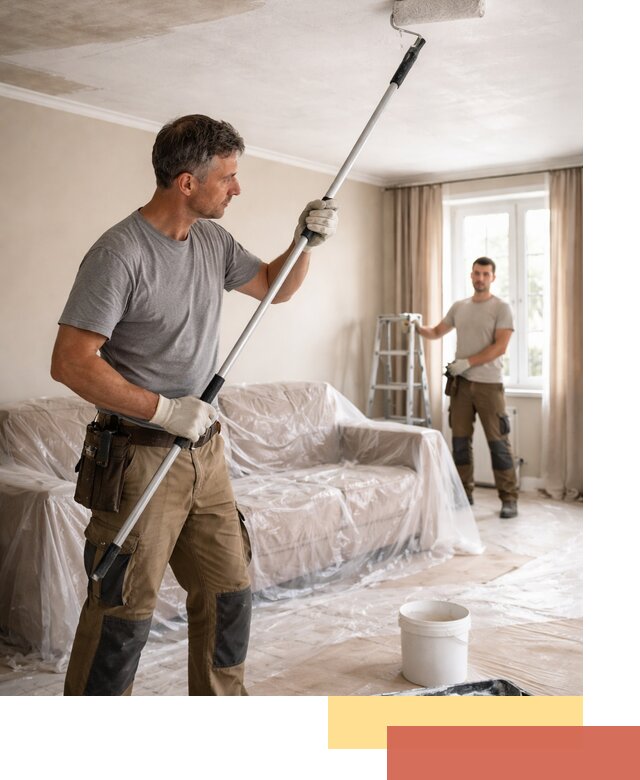 Грунтовка потолка в Добрянке — подготовка под покраску и отделку