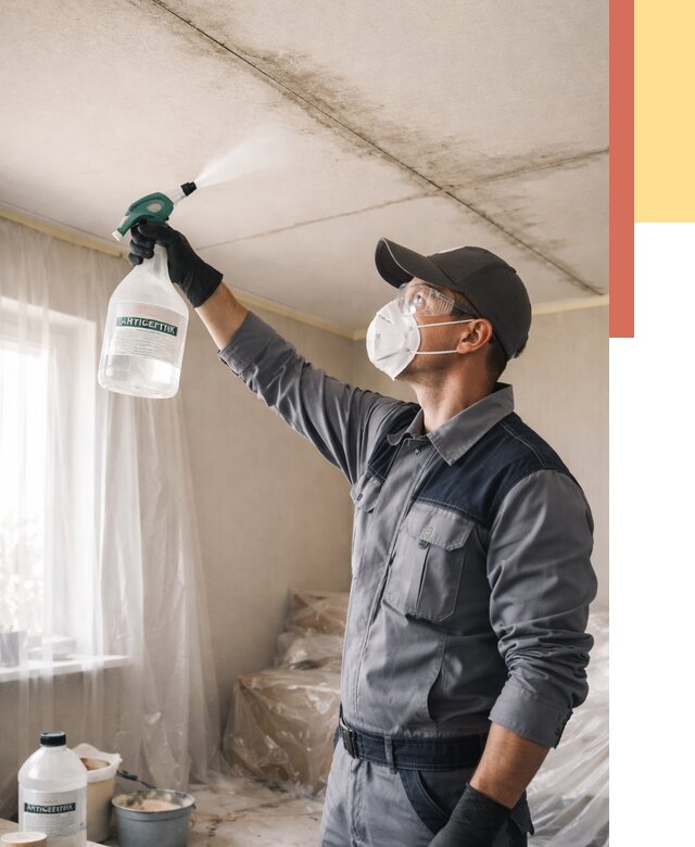 Антисептическая обработка потолка в Добрянке от 2526 руб. | ОТДЕЛОЧНИК-Дбр