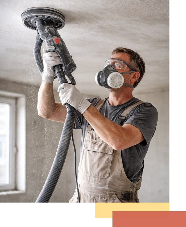 Шлифовка потолка в Добрянке — качественная подготовка под отделку