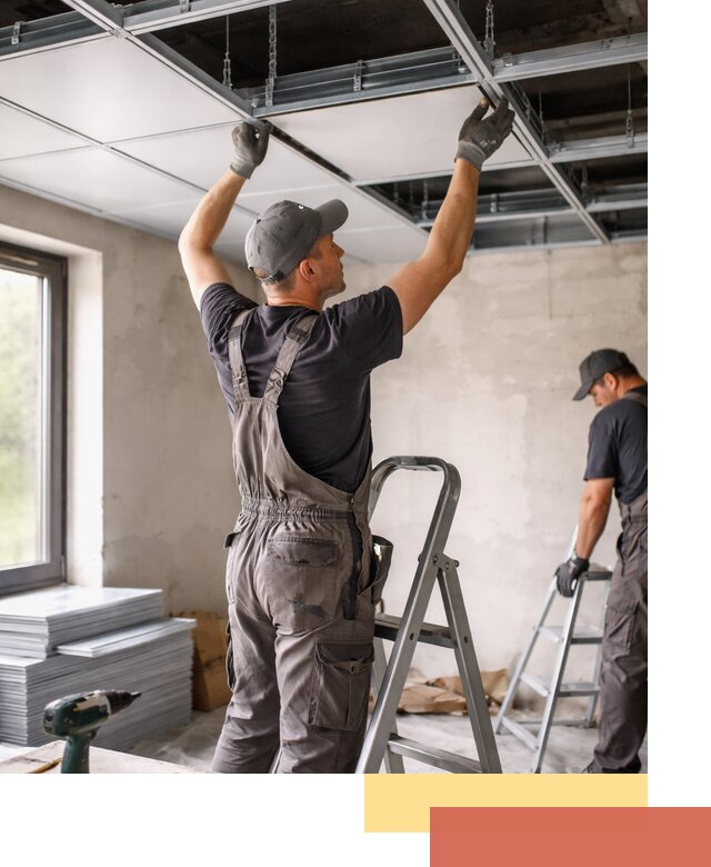 Монтаж кассетного потолка в Добрянке качественно и быстро