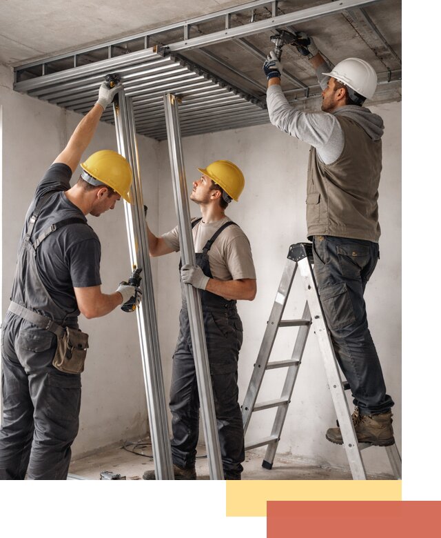 Монтаж реечного потолка под ключ в Добрянке