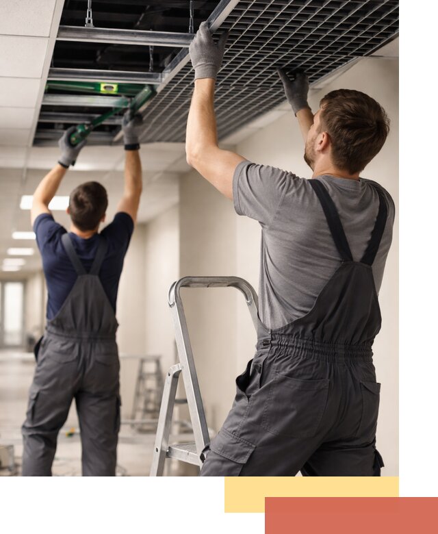 Монтаж потолка Грильято в Добрянке: установка под ключ качественно