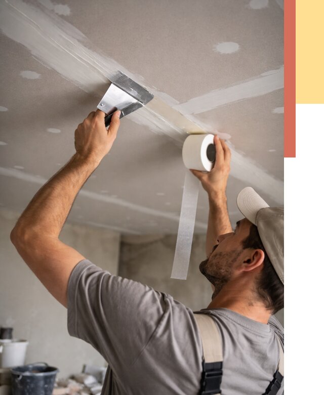 Обработка швов потолка ГКЛ в Добрянке от 7577 руб. под ключ | ОТДЕЛОЧНИК-Дбр