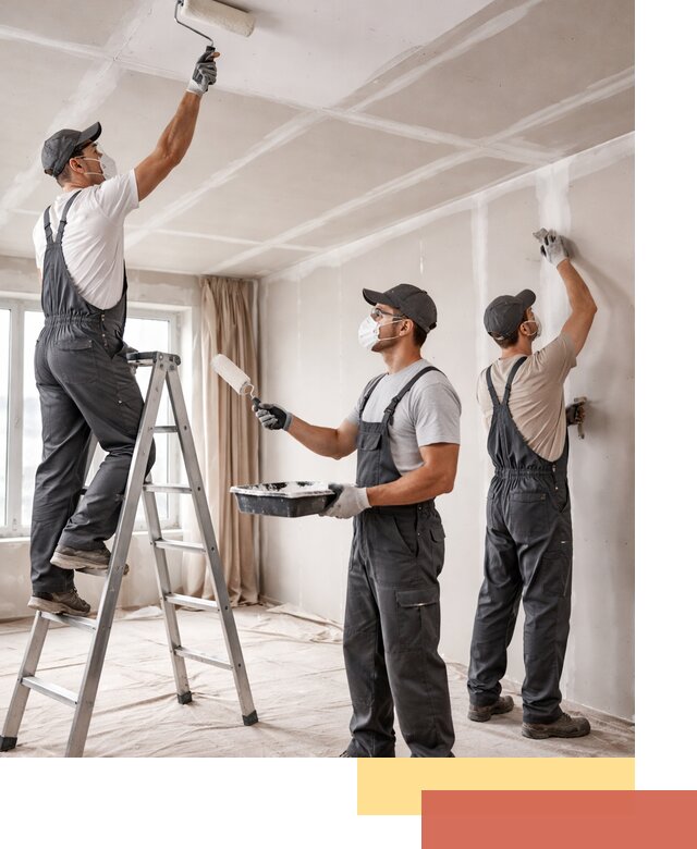 Покраска потолка из гипсокартона в Добрянке качественно и недорого