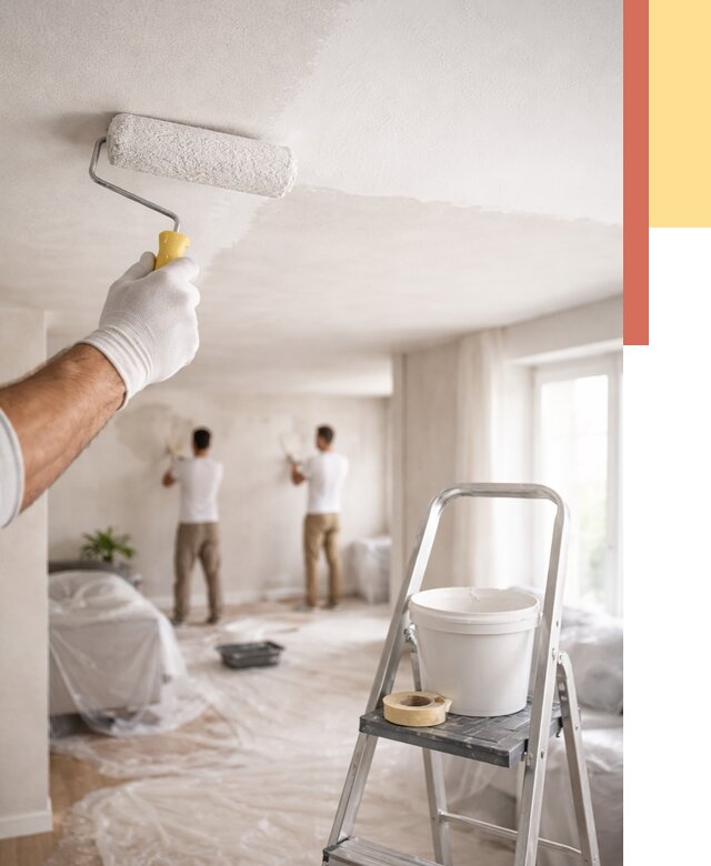 Покраска потолка акриловой краской в Добрянке от 2526 руб. | ОТДЕЛОЧНИК-Дбр