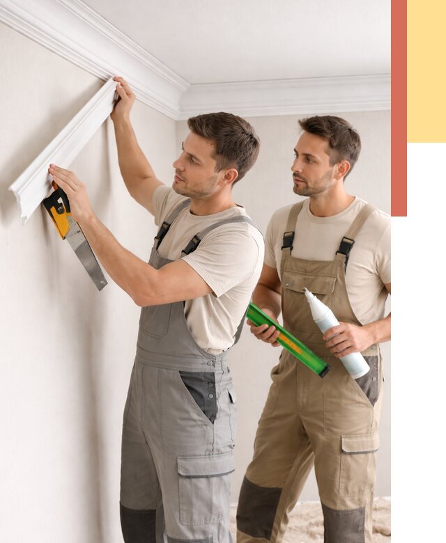 Монтаж потолочного плинтуса в Добрянке от 2323 руб. — быстро и недорого | ОТДЕЛОЧНИК-Дбр