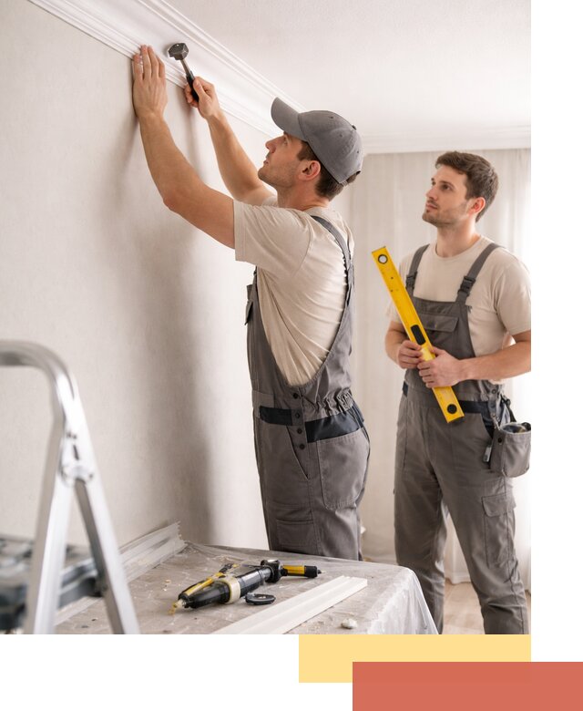 Монтаж потолочного плинтуса в Добрянке качественно и быстро
