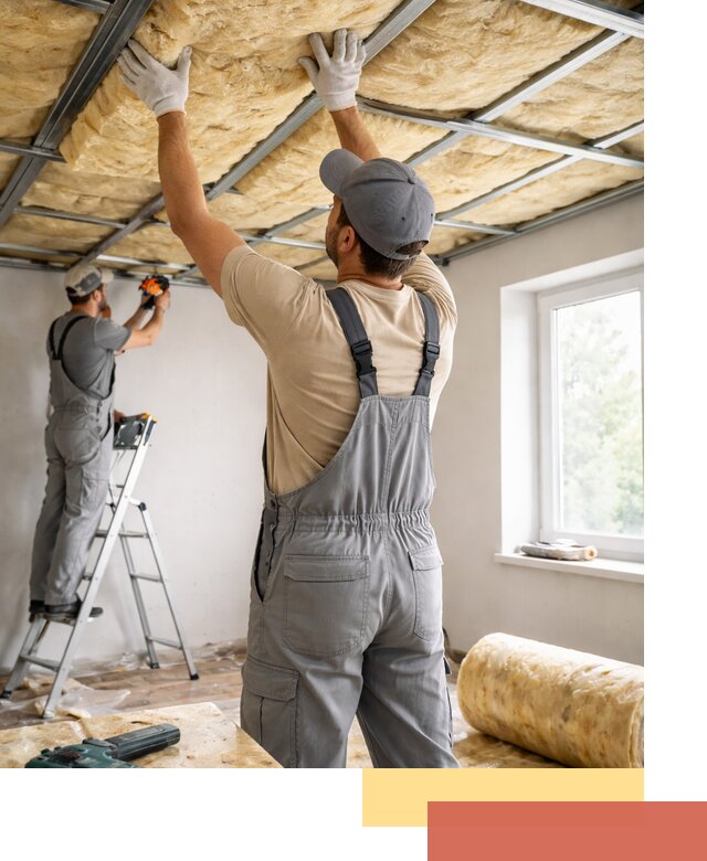 Утепление потолка под ключ в Добрянке качественно и быстро