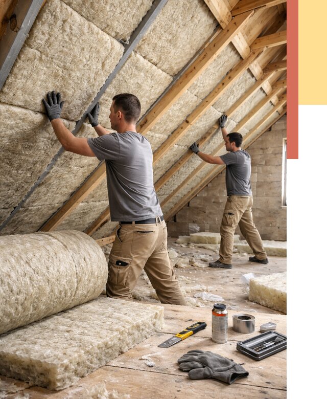 Утепление потолка минватой в Добрянке от 1465 руб. — быстро и недорого | ОТДЕЛОЧНИК-Дбр