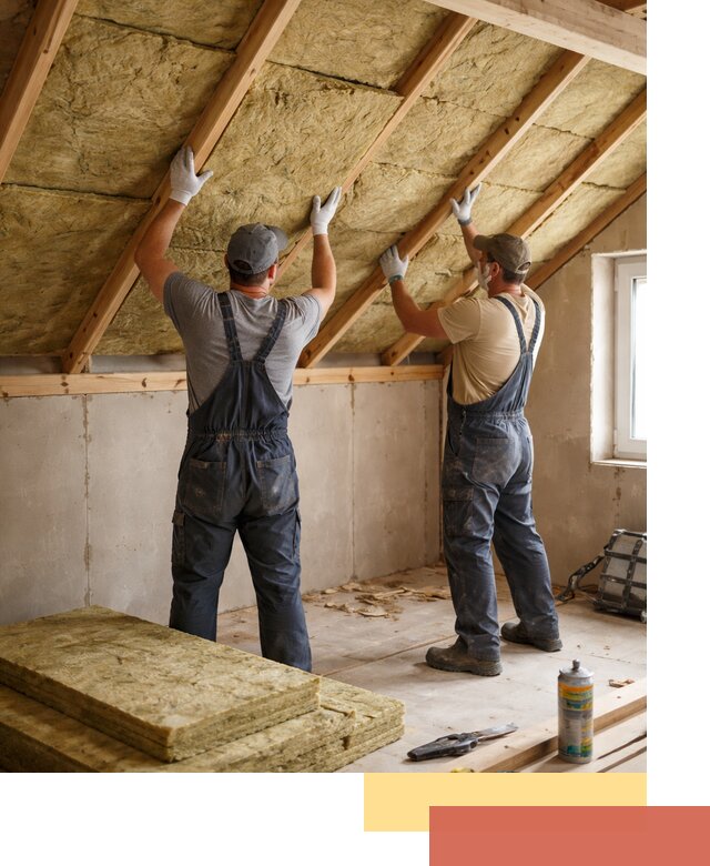 Утепление потолка минеральной ватой в Добрянке