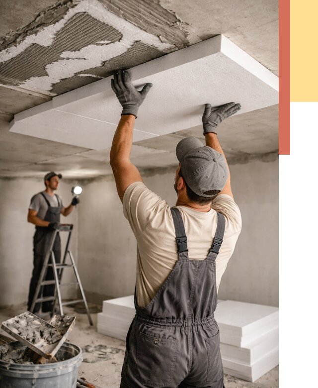 Утепление потолка пенопластом в Добрянке от 4546 руб/м2 — недорого и быстро | ОТДЕЛОЧНИК-Дбр