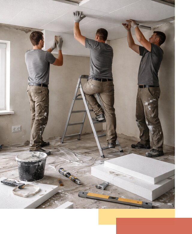 Утепление потолка пенопластом в Добрянке быстро и качественно