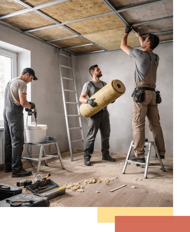 Шумоизоляция потолка в Добрянке: профессиональный монтаж и отделка